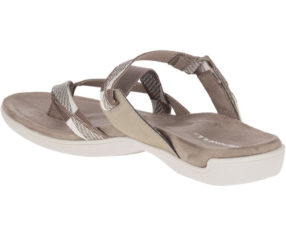 Merrell Sandaler Dame - District Mendi Thong - Grå - OBR916805